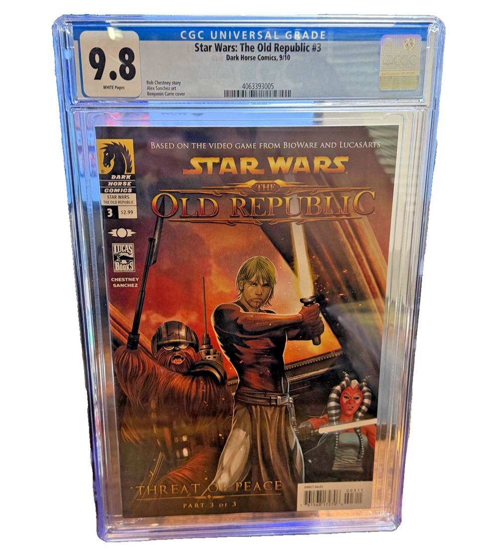 Star Wars: The Old Republic Threat of Peace #3 CGC 9.8 Dark Horse